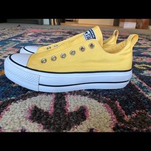 Yellow Converse Platform Sneaker